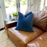 Solid Navy Blue Velvet Pillow Cover